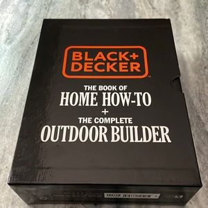Black+Decker The Book of Home how-to and The Complete Outdoor Builder New in Box